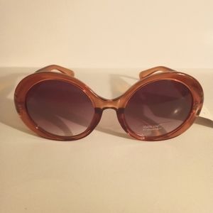 A New Day Circle Orange Sunglasses